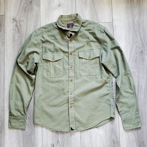 Untuckit Cotton Green Slim Shirt Small